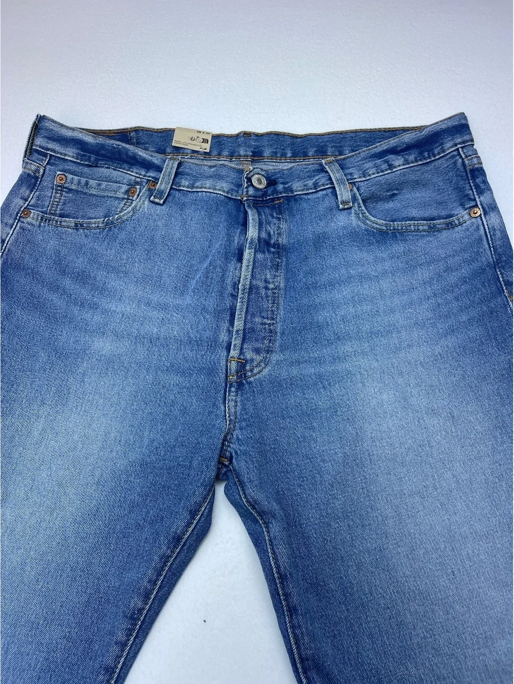 Levi's 501 Classic Fit Blue Denim Jeans W38 L32